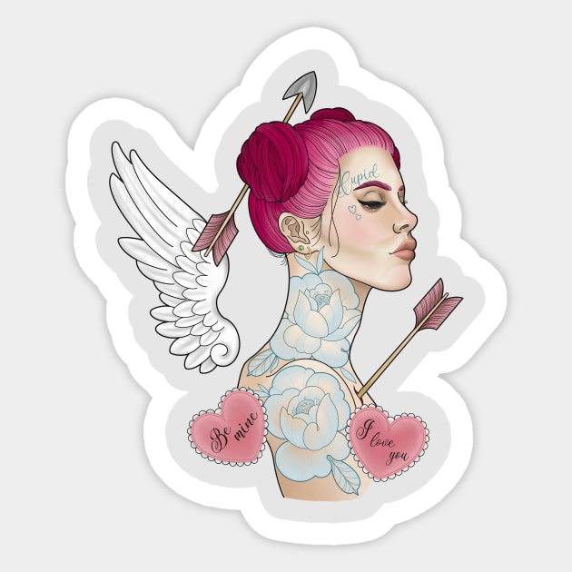 Cupid's Arrows Sticker by Lauren Street